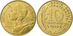 World Coins - France, 10 Centimes, Marianne, 1989, Paris, Aluminum-Bronze,