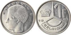 World Coins - Coin, Belgium, Baudouin I, Franc, 1991, , Nickel Plated Iron, KM:170