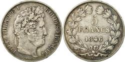 World Coins - Coin, France, Louis-Philippe, 5 Francs, 1846, Paris, , Silver, KM:749.1