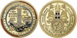 World Coins - France, Medal, Phare Saint Mathieu, Bretagne, Copper-nickel Aluminium,