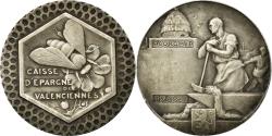 World Coins - France, Token, Caisse d'Epargne de Valenciennes, Silver,