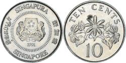 World Coins - Coin, Singapore, 10 Cents, 1991