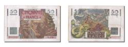 World Coins - Banknote, France, 50 Francs, 50 F 1946-1951 ''Le Verrier'', 1951, 1951-06-07