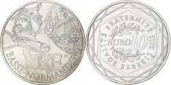 World Coins - France, 10 Euro, Basse Normandie, 2012, Paris, , Silver, KM:1865