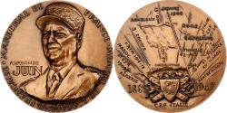 World Coins - France, Medal, Marechal Juin, Bronze, Corbin,