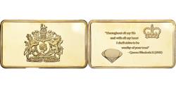 World Coins - United Kingdom, Lingotin, Queen Elizabeth II, Copper-Nickel Gilt,