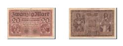 World Coins - Banknote, Germany, 20 Mark, 1918, 1918-02-20, KM:57, VG(8-10)