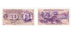 World Coins - Banknote, Switzerland, 10 Franken, 1974, 1974-02-07, KM:45t, EF(40-45)