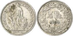 World Coins - Coin, Switzerland, 1/2 Franc, 1959, Bern, , Silver, KM:23
