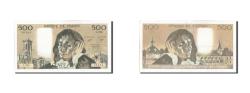 World Coins - Banknote, France, 500 Francs, 500 F 1968-1993 ''Pascal'', 1986, 1986-02-06