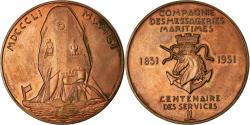 World Coins - France, Medal, Compagnie des Messageries Maritimes, Shipping, 1951, Lavrillier