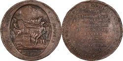 World Coins - France, 5 Sols, 1792 / AN 4, Birmingham, Monneron, Bronze,