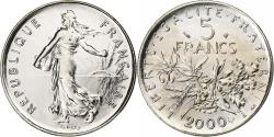 World Coins - France, 5 Francs, Semeuse, 2000, MDP, BU, Copper-nickel, , Gadoury:771