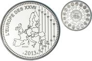 World Coins - France, Medal, L'Europe des XXVII, Veme République, 2013, , Copper-nickel