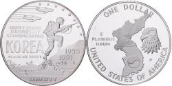 Us Coins - United States, Dollar, 1991, Philadelphia, Proof, Silver, , KM:222