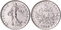 World Coins - Coin, France, Semeuse, 5 Francs, 1989, Paris, série FDC, , Nickel Clad
