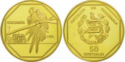 World Coins - Coin, Guatemala, 50 Quetzales, 1995, Tower, , Gilt Alloy, KM:3b.2