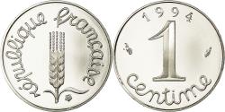 World Coins - Coin, France, Centime, 1994, Paris, Proof, , Stainless Steel