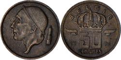 World Coins - Belgium, 50 Centimes, 1972