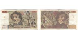 World Coins - France, 100 Francs, Delacroix, 1986, C.107, VG(8-10), Fayette:69.10, KM:154b