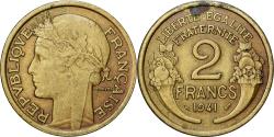 World Coins - France, Morlon, 2 Francs, 1941, , Aluminum-Bronze, KM:886, Gadoury:535