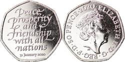 World Coins - Coin, Gibraltar, 50 Pence, 2020, Brexit, , Copper-nickel