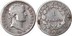 World Coins - Coin, France, Napoléon I, Franc, 1812, Bayonne, , Silver, KM:692.9