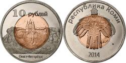World Coins - Russia, 10 Roubles, Saint Petersburg, 2014, Bi-Metallic,
