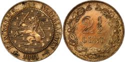 World Coins - Netherlands, William III, 2-1/2 Cent, 1881, Utrecht, Bronze, , KM:108.1
