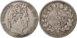World Coins - Coin, France, Louis-Philippe, 5 Francs, 1837, Rouen, , Silver