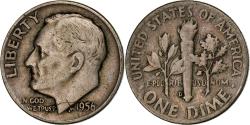 Us Coins - United States, Dime, Roosevelt, 1956, Denver, Silver,