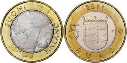 World Coins - Finland, 5 Euro, Ostrobothnia, 2011, Vantaa, , Bi-Metallic, KM:171