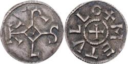 World Coins - France, Charles le Chauve, Obol, 855-866, Melle, Silver, , Prou:704-705