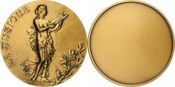 World Coins - France, Medal, La Musique, Gilt Bronze, Lindauer,
