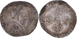 World Coins - Coin, France, Henri III, 1/4 Franc au col plat, 1578, , Silver