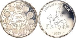 World Coins - France, Medal, L'Europe des XXVII, 10 Ans de l'Euro, Politics, 2009,