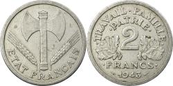 World Coins - Coin, France, Bazor, 2 Francs, 1943, Beaumont - Le Roger, , Aluminum