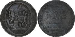 World Coins - France, Monneron de 5 Sols, 1792, Bronze,