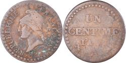 World Coins - Coin, France, Dupré, Centime, Paris, , Copper, Gadoury:76