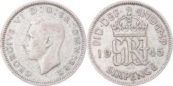 World Coins - Coin, United Kingdom, George VI, 6 Pence, 1945, , Silver
