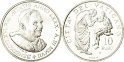 World Coins - Vatican, Pape Benoit XVI, 10 Euro, Journée mondiale de la Paix, 2007