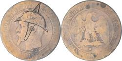 World Coins - Coin, France, Napoleon III, 10 Centimes, 1856 ( 1871 ), Paris, Satirique