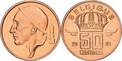 World Coins - Belgium, Albert II, 50 Centimes, 2001, Brussels, Bronze, , KM:148.1