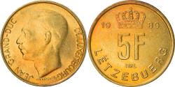 World Coins - Coin, Luxembourg, Jean, 5 Francs, 1989, , Aluminum-Bronze, KM:65