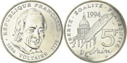 World Coins - Coin, France, Voltaire, 5 Francs, 1994, Paris, , Nickel, KM:1063