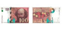 World Coins - France, 100 Francs, Cézanne, 1998, BRUNEEL, BONARDIN, VIGIER, UNC(63)
