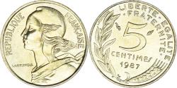 World Coins - Coin, France, Marianne, 5 Centimes, 1987, Paris, , Aluminum-Bronze