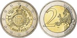 World Coins - France, 2 Euro, 10 Years of Euros Cash, 2012, Pessac, Bimetallic,