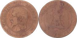 World Coins - Coin, France, Napoleon III, 10 Centimes, 1853, Strasbourg, , Bronze