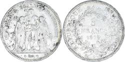 World Coins - Coin, France, Hercule, 5 Francs, 1876, Bordeaux, , Silver, KM:820.2